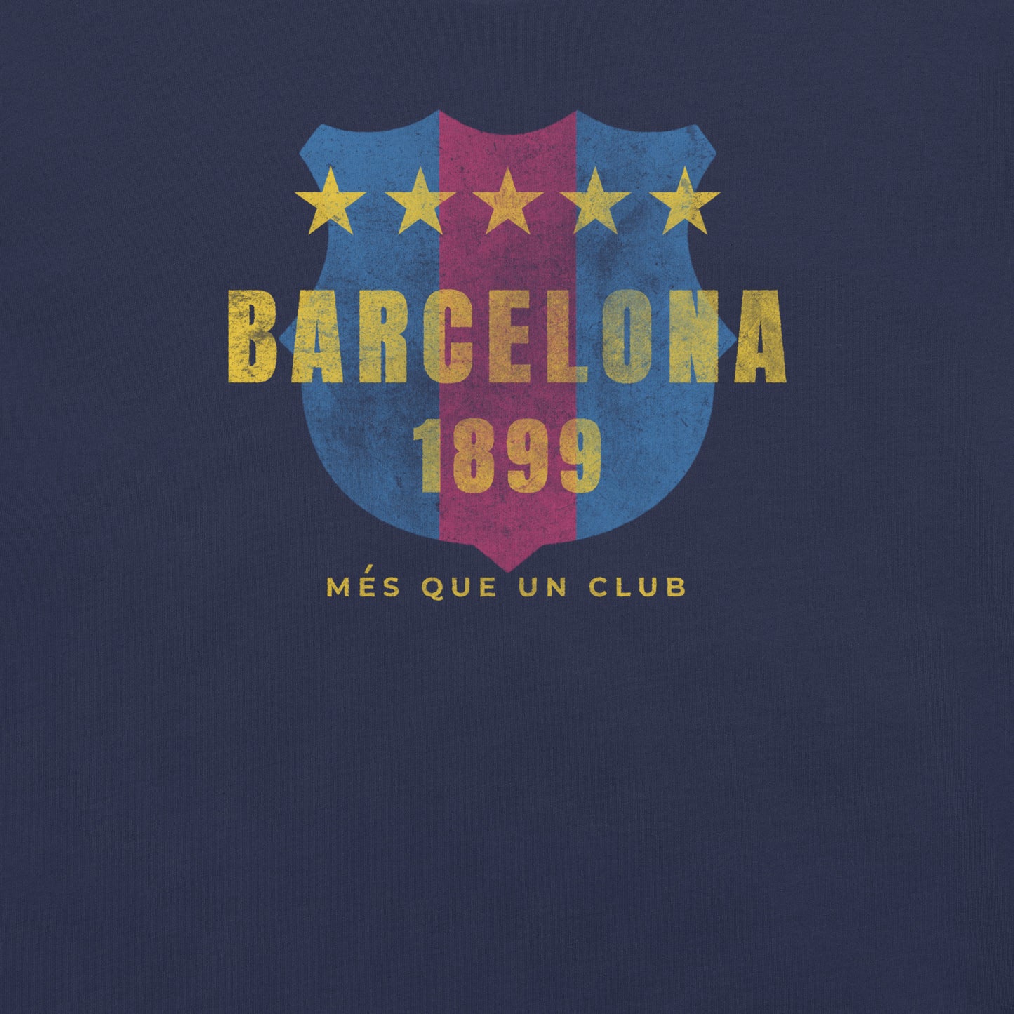Vintage Barcelona Tee: Spanish Football Fan Apparel