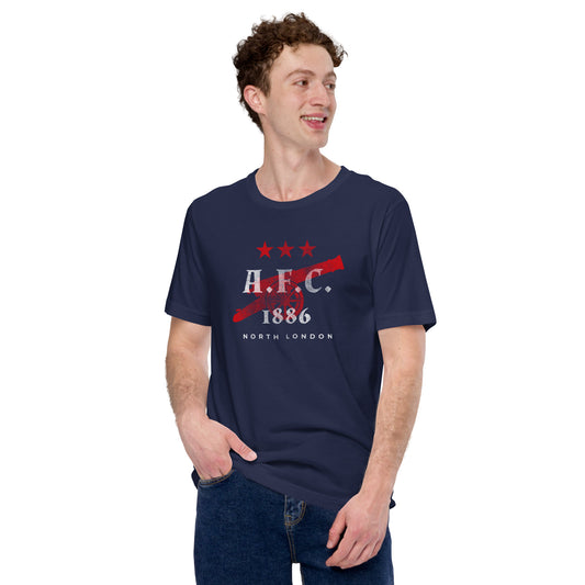Vintage Gunner Tee: English Soccer Fan Apparel
