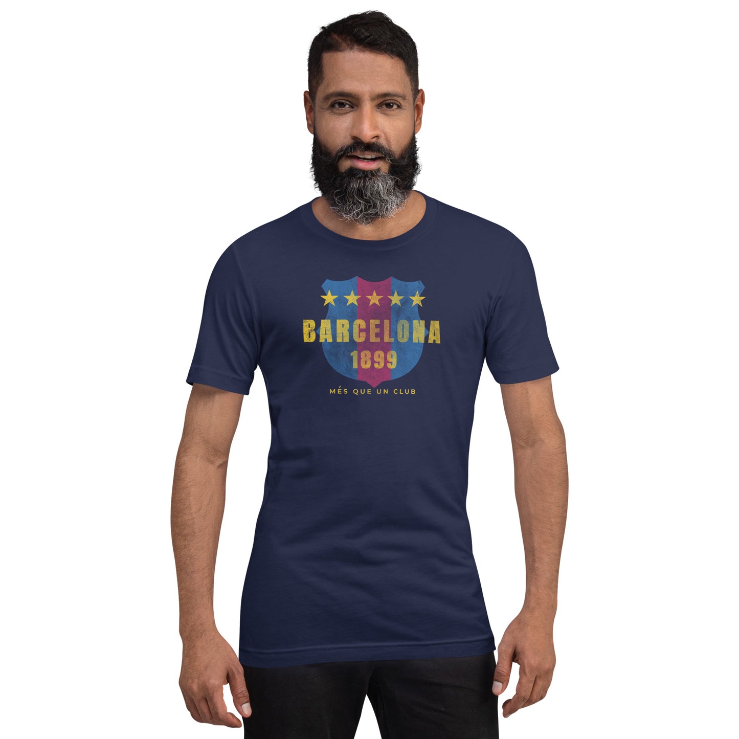 Vintage Barcelona Tee: Spanish Football Fan Apparel